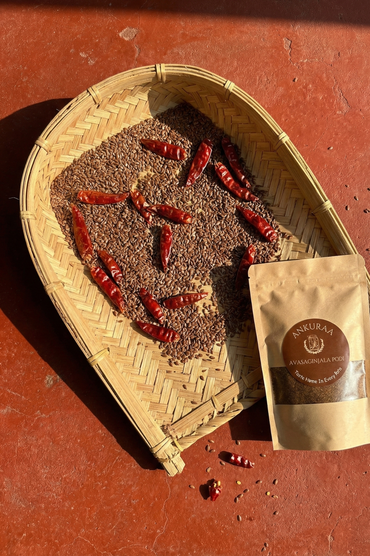 Ankuraa Avasaginjala Podi | Flaxseed Spice Powder | Omega-3 Rich & Crunchy