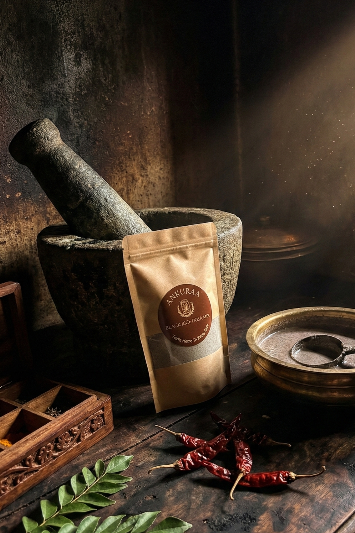 Ankuraa Black Rice Dosa Mix | Karuppu Kavuni Superfood | Antioxidant-Rich & Crispy