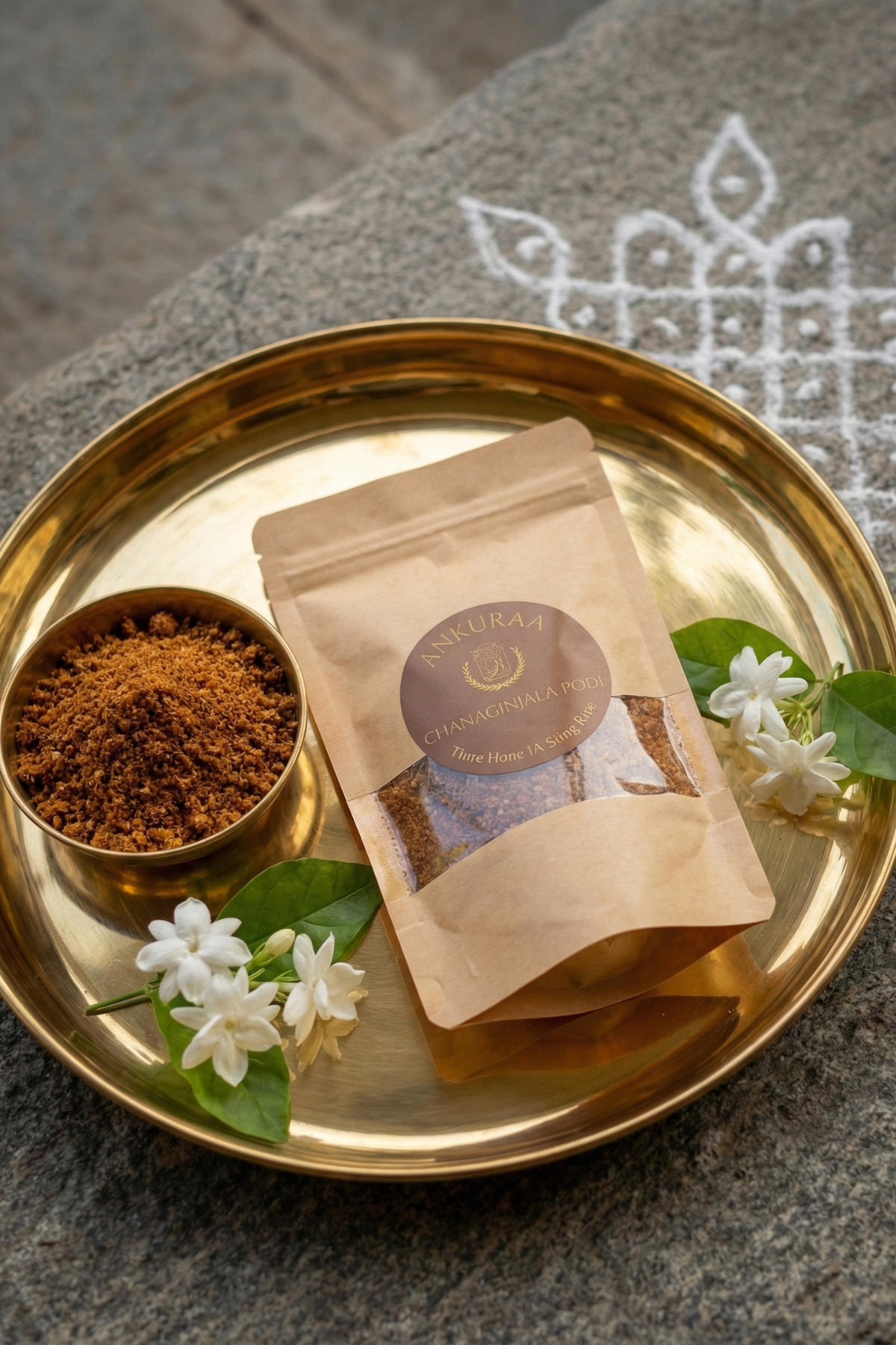 Ankuraa Chanaginjala Podi | Spicy Peanut Powder | Protein-Rich Side Dish