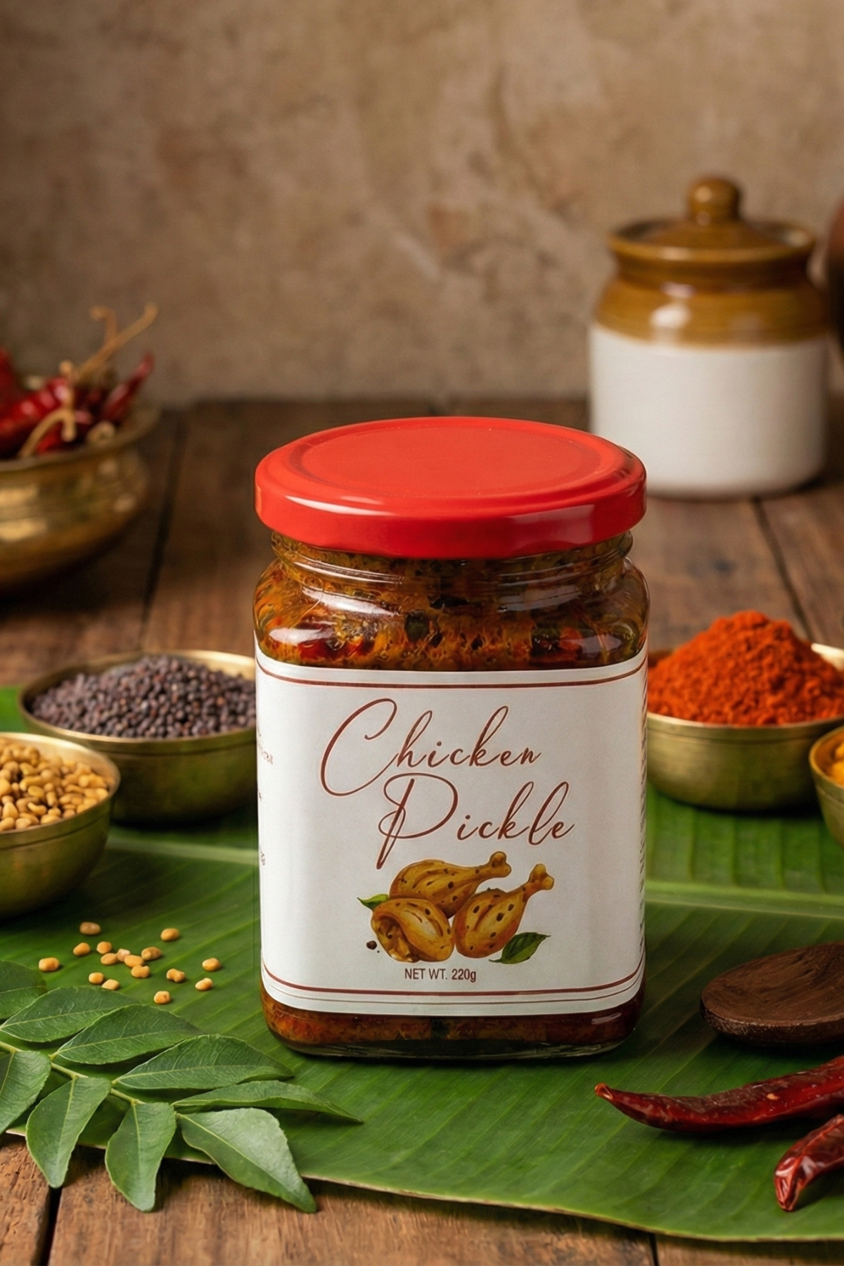 Ankuraa Signature: Homestyle Chicken Pickle (Boneless)