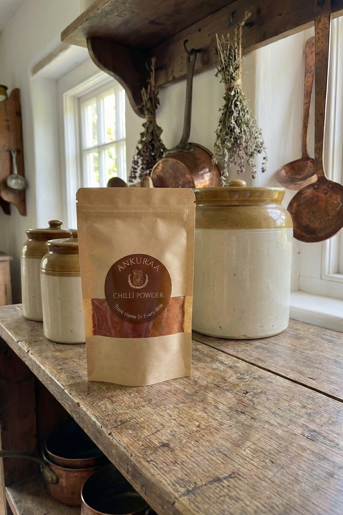 Ankuraa Chilli Powder | Guntur, Kashmiri & Salem Blend | High Heat & Vibrant Color