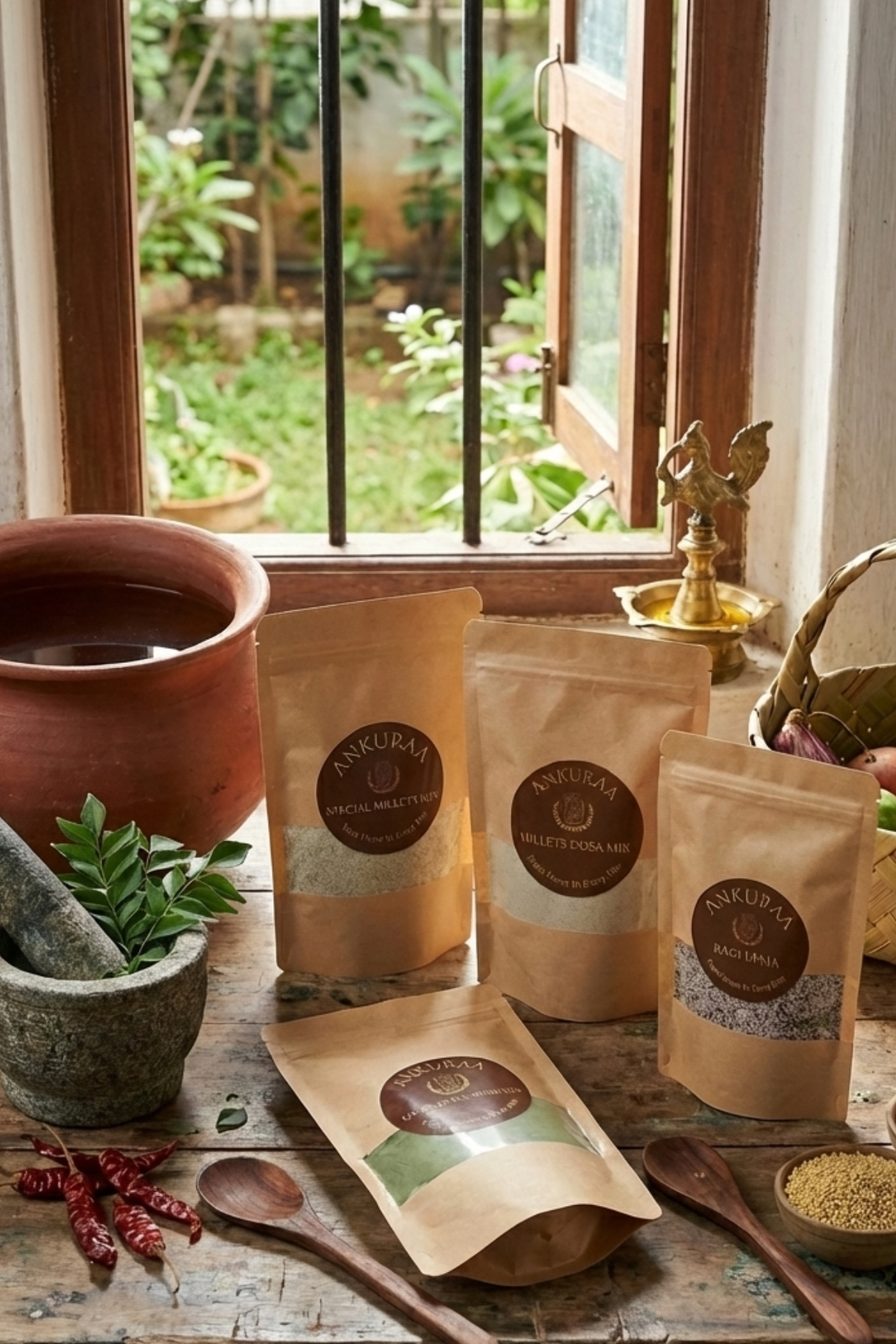 Ankuraa Sampoorna Arogya Millets Combo | Ultimate Health Kit | 4-in-1 Detox & Millet Pack