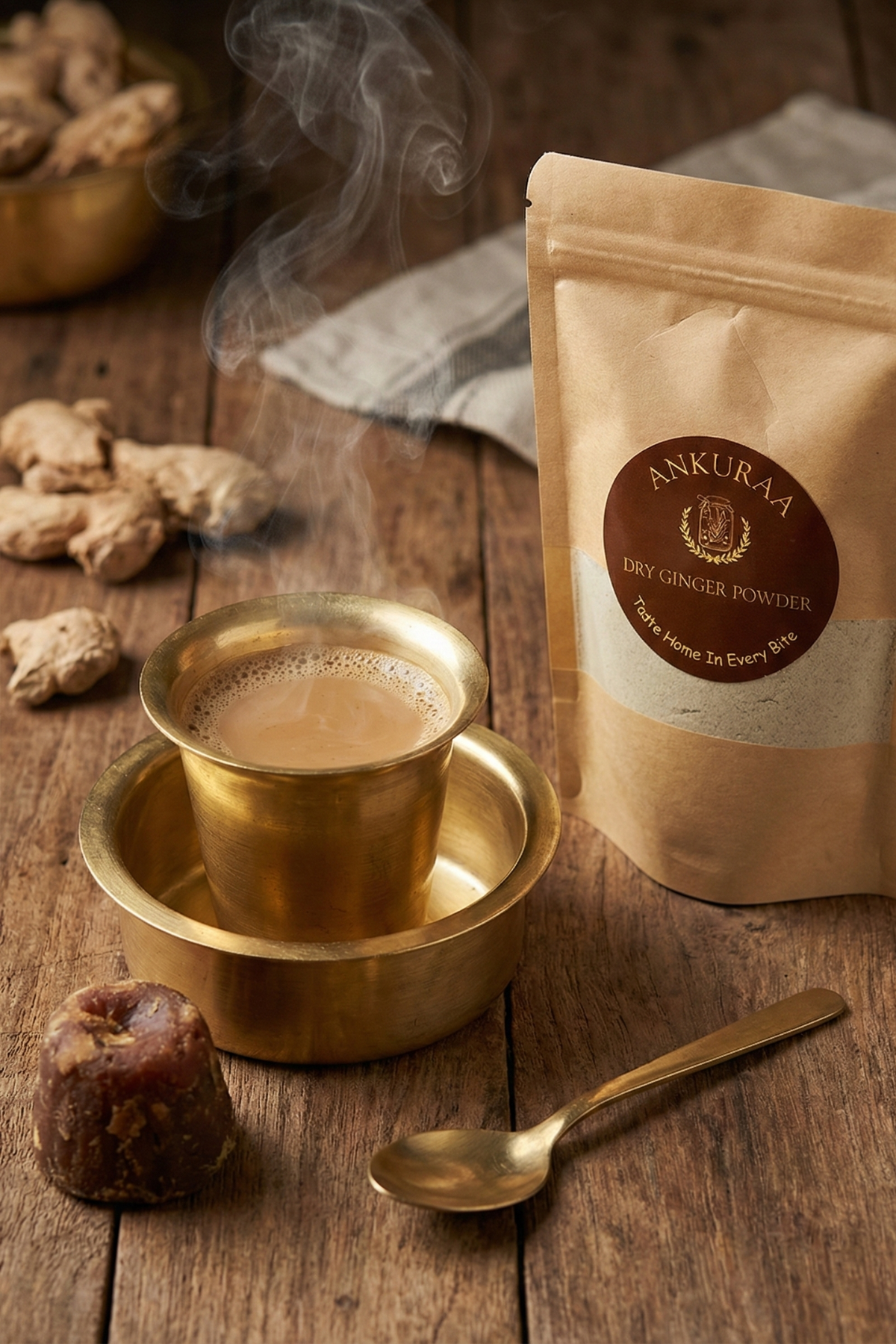 Ankuraa Dry Ginger Powder Mix | Sukku Malli Coffee | Immunity & Digestion Blend