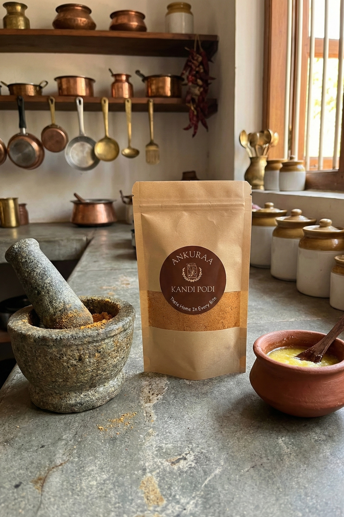 Ankuraa Kandi Podi | Authentic Andhra Gunpowder | Spicy Toor Dal Blend