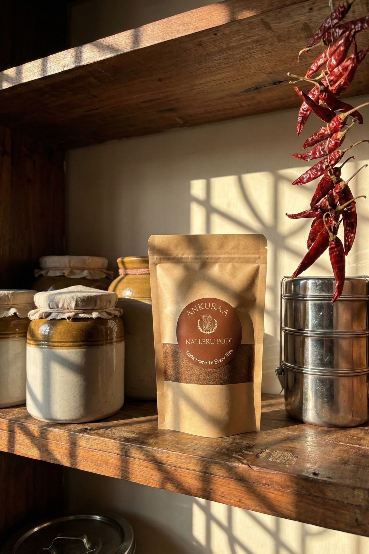 Ankuraa Nalleru Podi | Hadjod Spice Powder | Traditional Bone Health Support