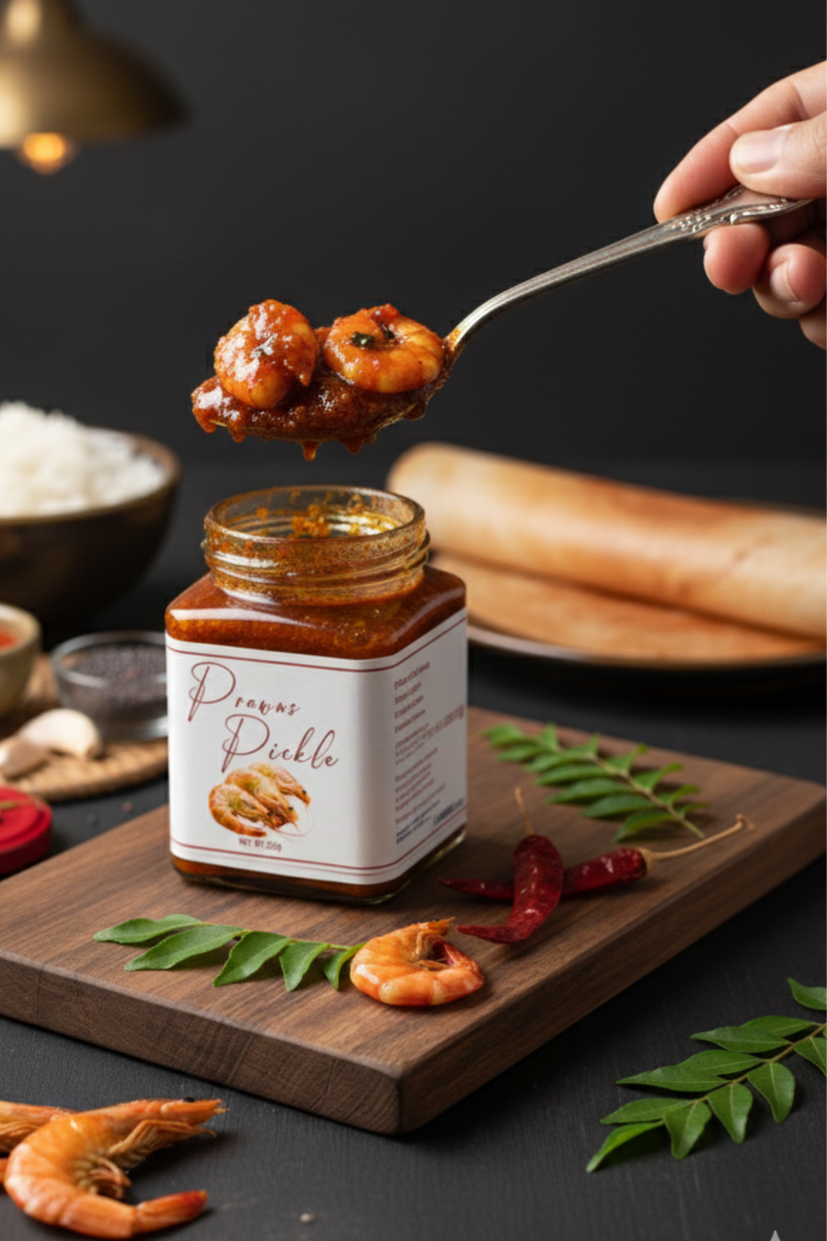 Ankuraa Signature: Spicy Prawn Pickle (Coastal Style)