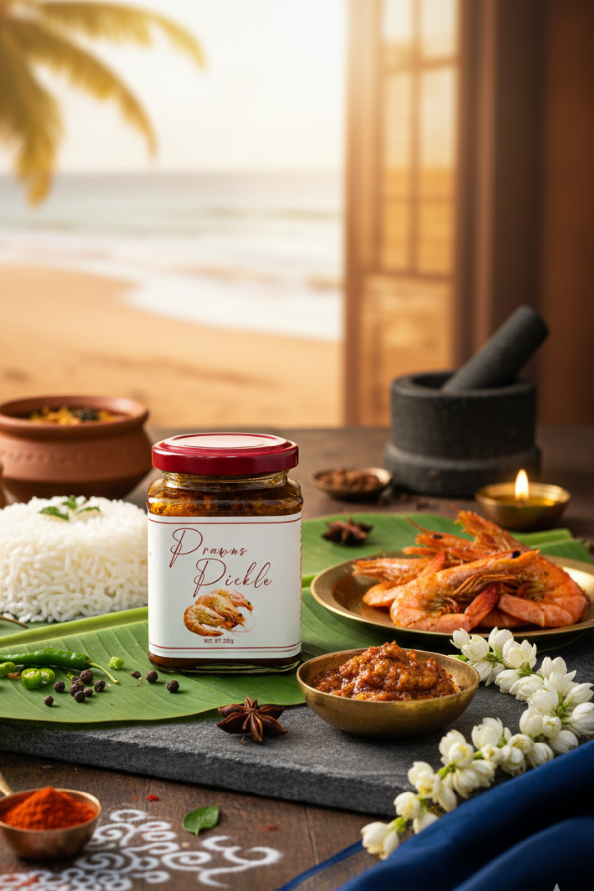 Ankuraa Signature: Spicy Prawn Pickle (Coastal Style)
