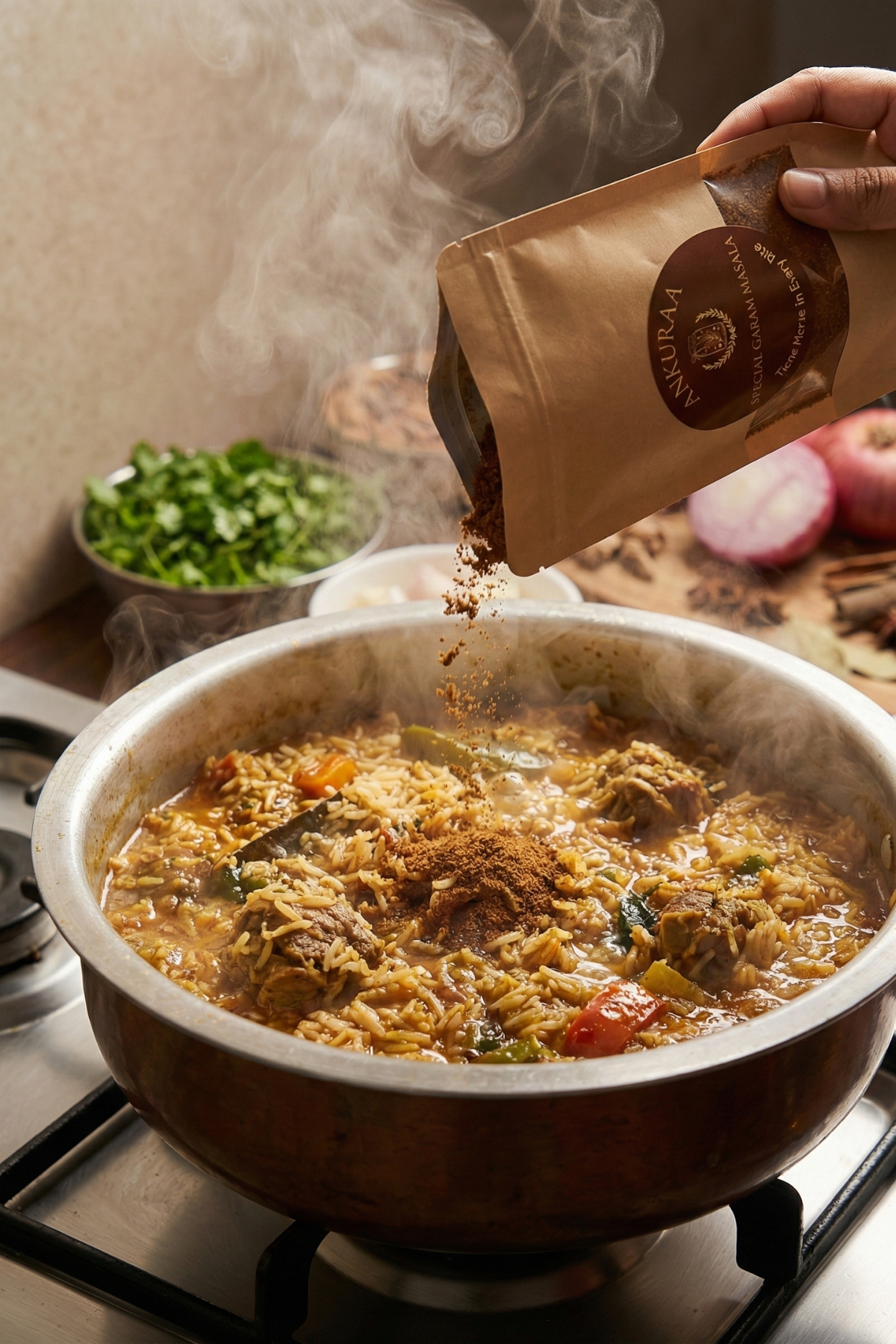 Ankuraa Special Garam Masala | Royal 16-Spice Blend | With Rose Petals & Black Cumin