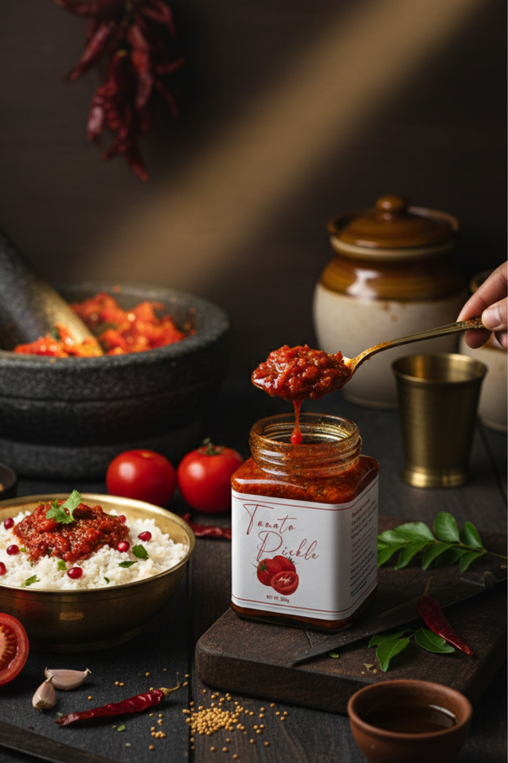 Ankuraa Classic: Sun-Dried Tomato Pickle (Thokku Style)