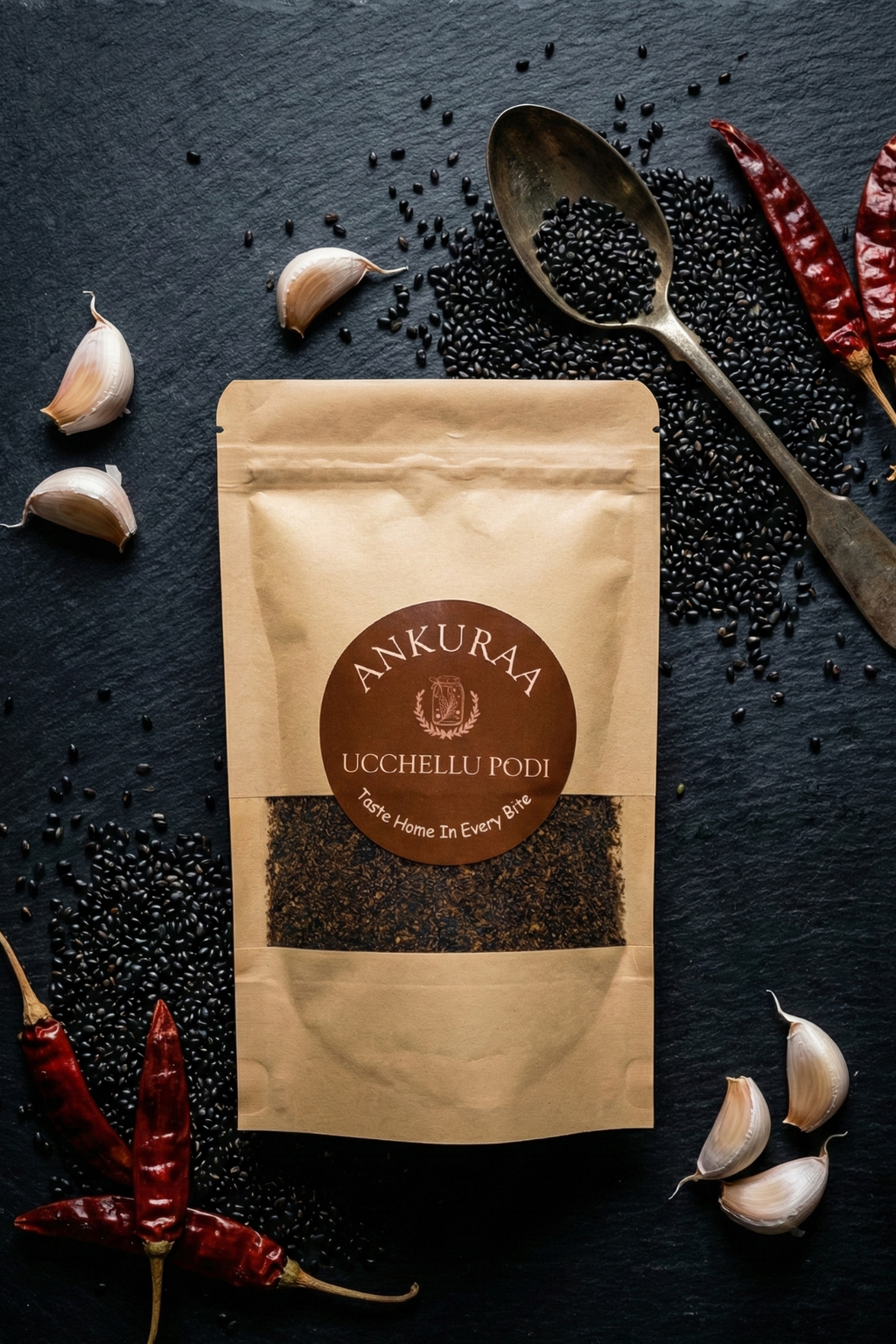 Ankuraa Traditional: Ucchellu Podi (Niger Seed Chutney Powder)