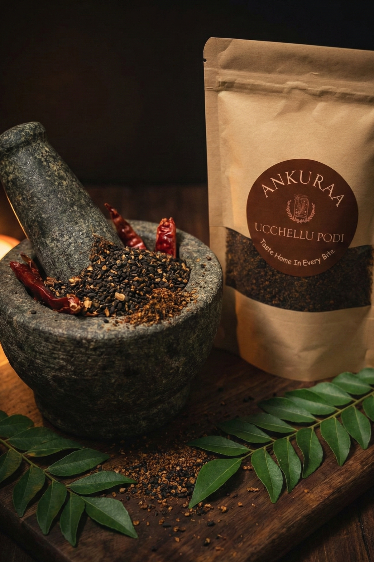 Ankuraa Traditional: Ucchellu Podi (Niger Seed Chutney Powder)