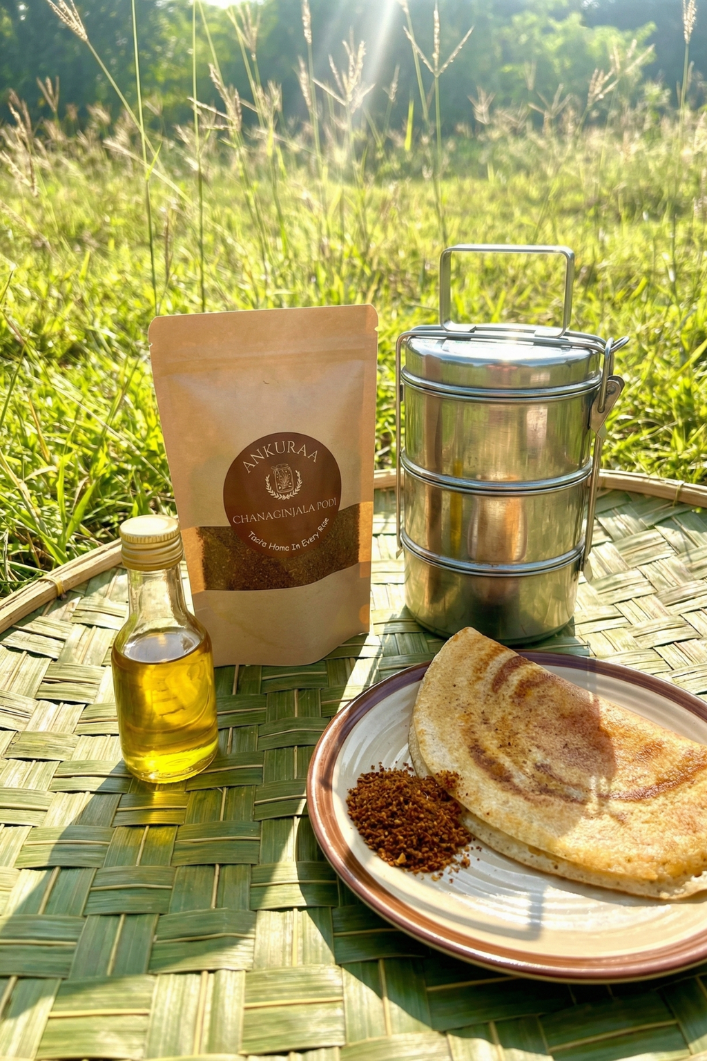 Ankuraa Chanaginjala Podi | Spicy Peanut Powder | Protein-Rich Side Dish