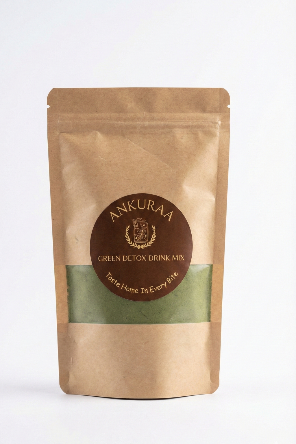 Ankuraa Green-Detox Drink Mix | Ultimate Supergreens Blend | Spinach, Moringa & Wheatgrass